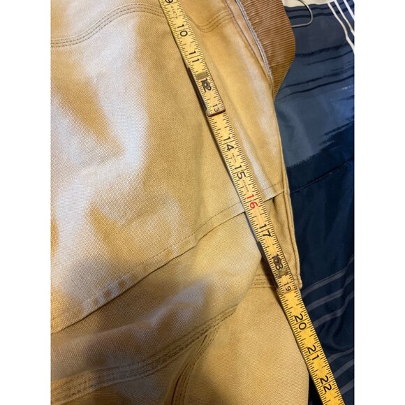 VTG Carhartt Barn Chore Tan Jacket Blanket Lined Work Coat HD Canvas Mens - Picture 5 of 16